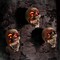 Heads Decorations - Animated Floating Skeleton with Sound Activated, Creepy Voice, Spooky Skull, Light Up Eyes, Scary Move Haunted Horror Prop for Indoor, Outdoor